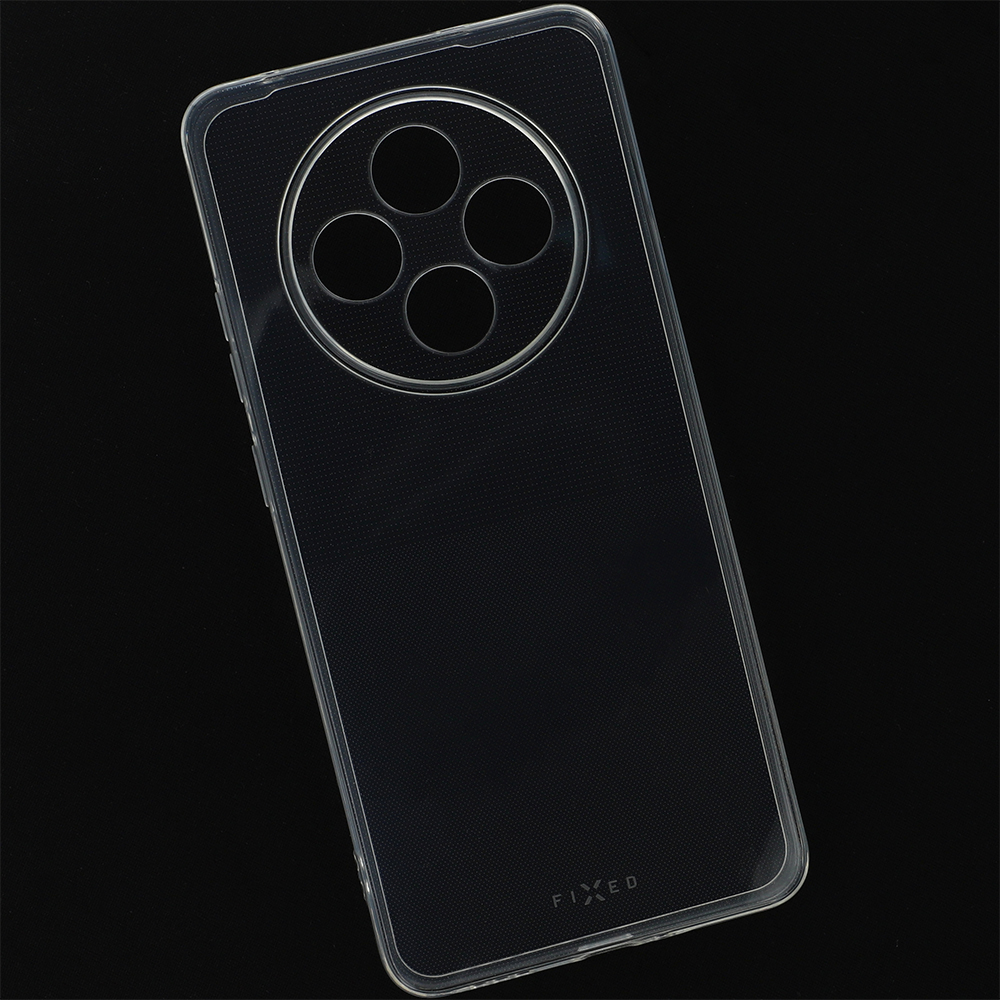 Elastyczne i cienkie etui Fixed Slim AntiUV do Oppo Reno 12 F, przezroczyste.